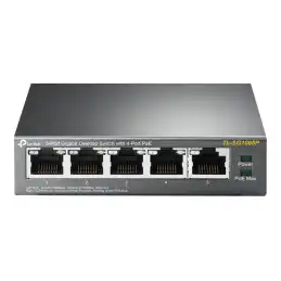 TP-LINK - 5-Port Gigabit Desktop Switch with 4-Port PoE, 5 Gigabit RJ45 ports including 4 PoE ports, 56W... (TL-SG1005P)_3